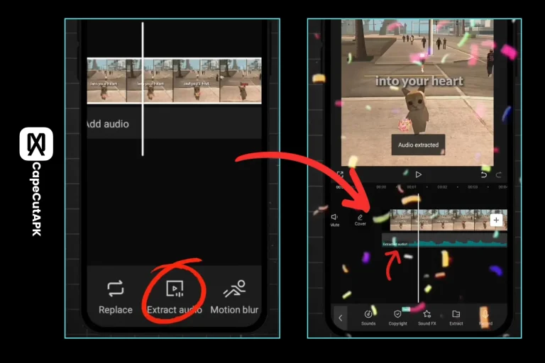 how to extract music in capcut