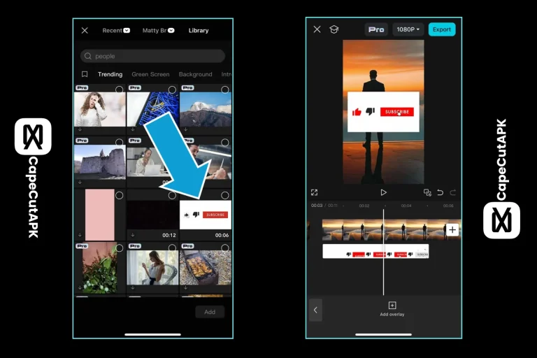 Overlay in CapCut Mobile