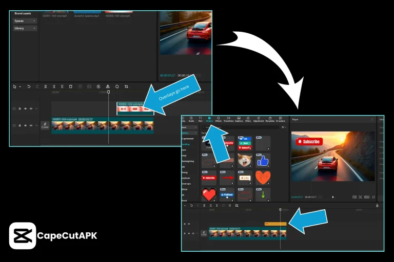 how to add overlay on capcut pc