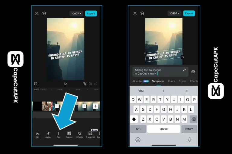 Text to speech CapCut